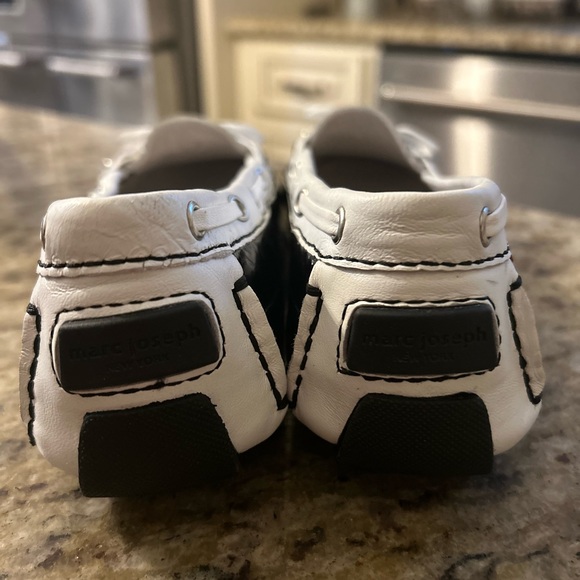 Marc Joseph Black and White Leather Loafers - Picture 5 of 16